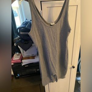 Grey bodysuit romper